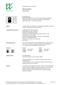 Wecryl 816 N Produktinformation