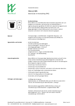 Wecryl 885 Produktinformation