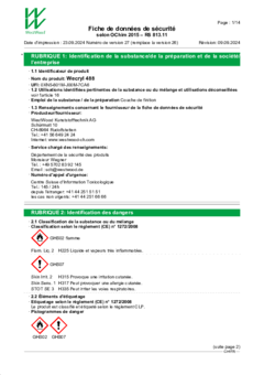 Wecryl 488 Fiche de données de sécurité
