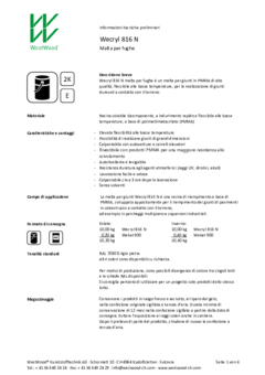 Wecryl 816 N Informazioni sul prodotto