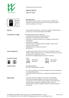Wecryl 816 N Informazioni sul prodotto