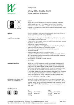 Wecryl 337 Fiche produit