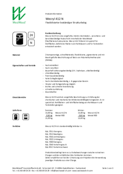Wecryl 412 N Produktinformation